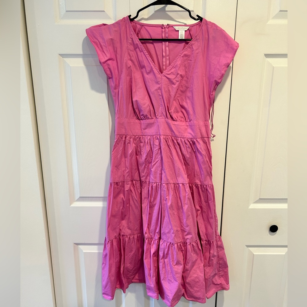 London times pink midi dress